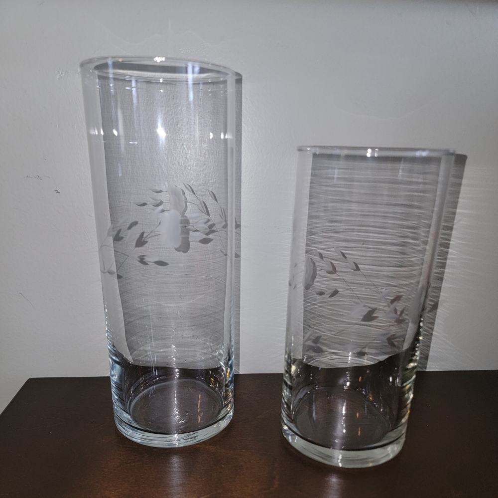 Princess House Cylinder Vases